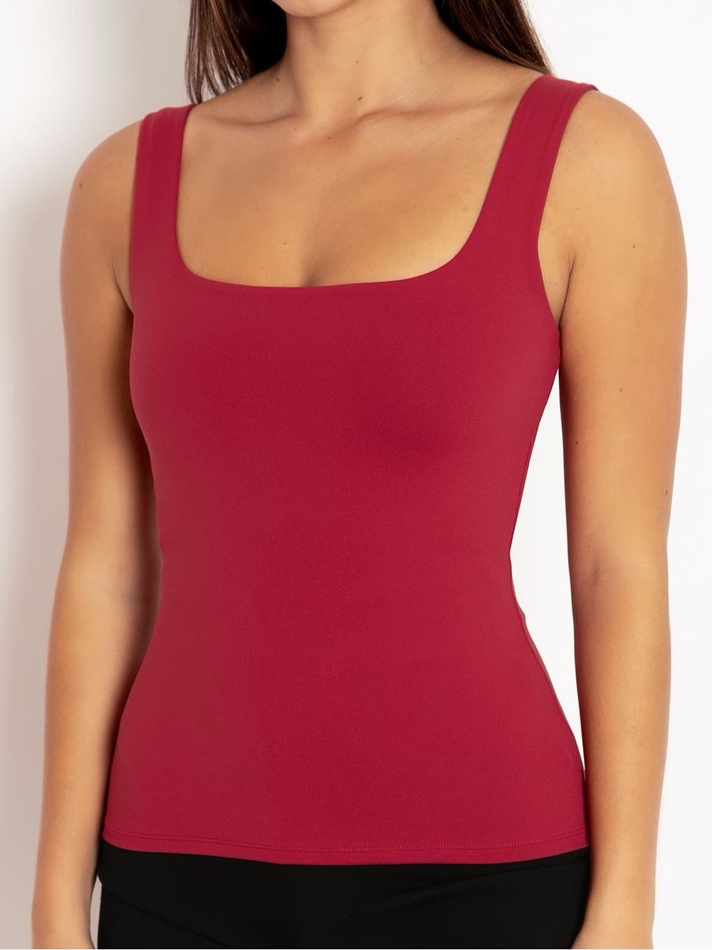 BlackMilk Clothing Matte Scarlet Tank Top S | Sold Out